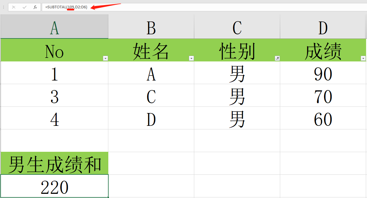 一个函数十种功能,高效率汇总函数SUBTOTAL带你轻松完成年末工作