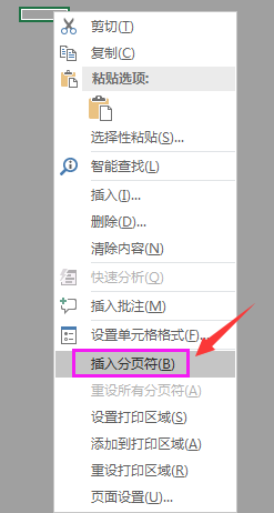 Excel中如何对工作表进行自主分页?