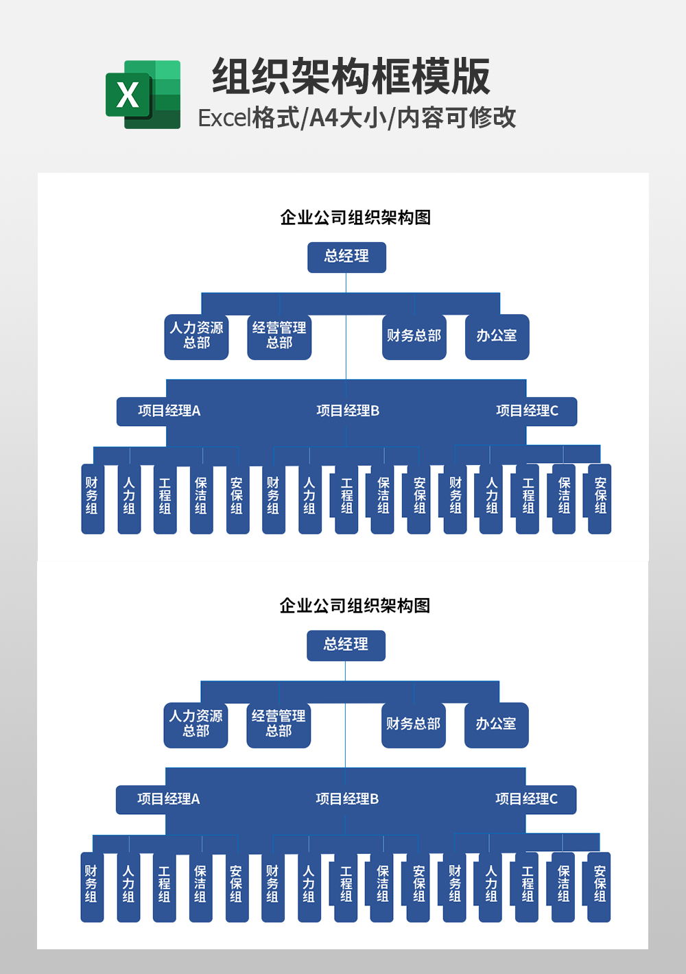 企业公司组织架构图